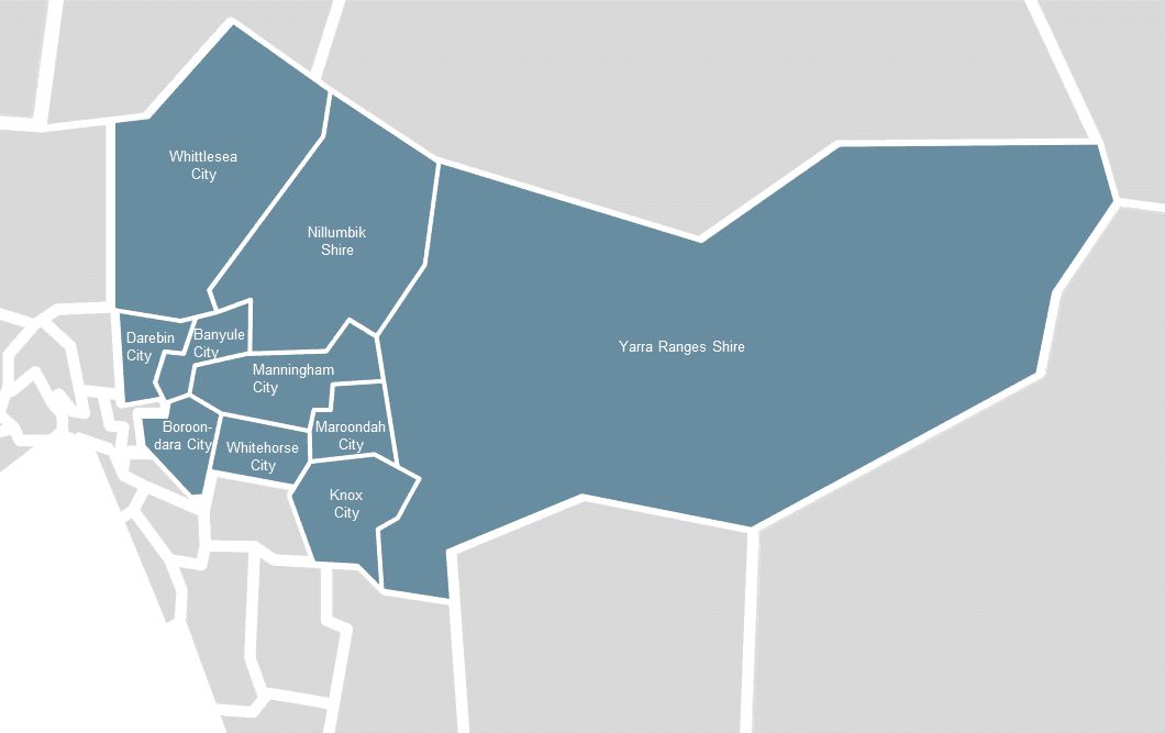 Map of the NEMICS region