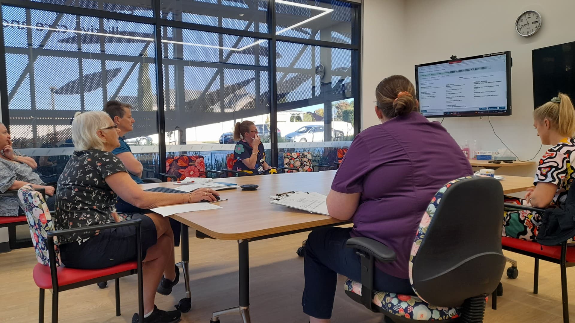 Wimmera Cancer Centre staff using the supportive care MDM e-Form