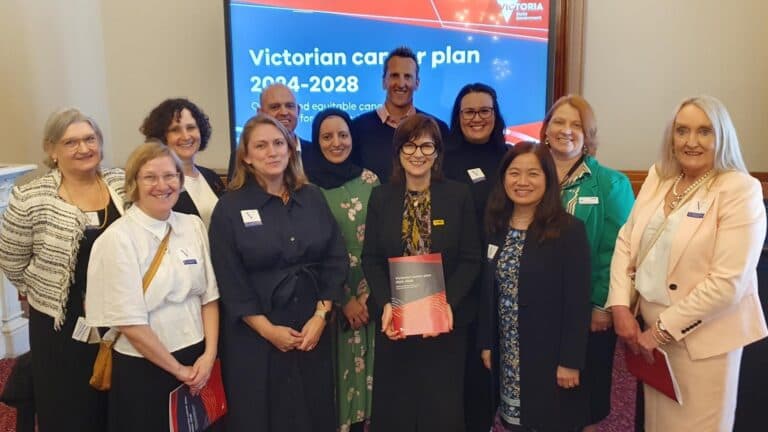 NEMICS attends the launch of the new Victorian Cancer Plan